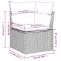 8-teiliges Gartensofa-Set und schwarze synthetische Rattankissen von , Gartensets - Ref: Foro24-3225551, Preis: 538,28 €, Rab...