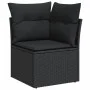 8-teiliges Gartensofa-Set und schwarze synthetische Rattankissen von , Gartensets - Ref: Foro24-3225558, Preis: 538,62 €, Rab...