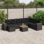 8-piece garden sofa set and black synthetic rattan cushions by , Garden sets - Ref: Foro24-3225579, Price: 590,32 €, Discount: %