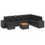 8-piece garden sofa set and black synthetic rattan cushions by , Garden sets - Ref: Foro24-3225579, Price: 590,32 €, Discount: %