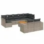 10-piece garden sofa set with gray synthetic rattan cushions by , Garden sets - Ref: Foro24-3225598, Price: 604,98 €, Discoun...