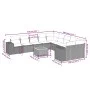 10-piece garden sofa set with gray synthetic rattan cushions by , Garden sets - Ref: Foro24-3225598, Price: 604,98 €, Discoun...
