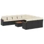 Gartensofa-Set 12-teilig mit schwarzen synthetischen Rattankissen von , Gartensets - Ref: Foro24-3226434, Preis: 674,72 €, Ra...