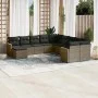 11-piece garden sofa set and gray synthetic rattan cushions by , Garden sets - Ref: Foro24-3226571, Price: 626,24 €, Discount: %