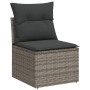 Set de sofás de jardín 11 pzas y cojines ratán sintético gris de , Conjuntos de jardín - Ref: Foro24-3226571, Precio: 614,74 ...