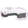 11-piece garden sofa set and gray synthetic rattan cushions by , Garden sets - Ref: Foro24-3226571, Price: 626,24 €, Discount: %