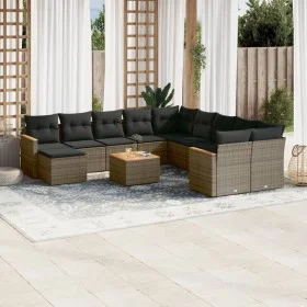 12-piece garden sofa set with gray synthetic rattan cushions by , Garden sets - Ref: Foro24-3226578, Price: 666,12 €, Discoun...