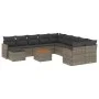 12-piece garden sofa set with gray synthetic rattan cushions by , Garden sets - Ref: Foro24-3226578, Price: 666,12 €, Discoun...