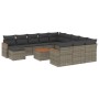 Set sofás de jardín con cojines 13 piezas ratán sintético gris by , Garden sets - Ref: Foro24-3226592, Price: 758,61 €, Disco...
