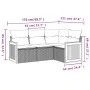 Garden sofa set with cushions 4 pieces beige synthetic rattan by , Garden sets - Ref: Foro24-3227612, Price: 317,15 €, Discou...