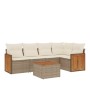 Juego de sofás jardín con cojines 6 pzas ratán sintético beige de , Conjuntos de jardín - Ref: Foro24-3227633, Precio: 373,99...