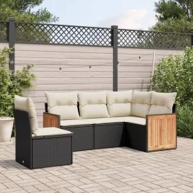 5-teiliges Gartenmöbel-Set und schwarze synthetische Rattankissen von , Gartensets - Ref: Foro24-3227652, Preis: 323,00 €, Ra...