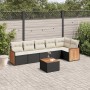 7-teiliges Garten-Essset und schwarze Kissen aus synthetischem Rattan von , Gartensets - Ref: Foro24-3227673, Preis: 385,97 €...