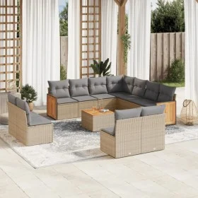 12-piece garden sofa set and brown synthetic rattan cushions by , Garden sets - Ref: Foro24-3227774, Price: 717,24 €, Discoun...