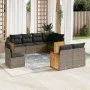 8-piece garden sofa set and gray synthetic rattan cushions by , Garden sets - Ref: Foro24-3227845, Price: 539,73 €, Discount: %
