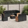 8-piece garden sofa set and black synthetic rattan cushions by , Garden sets - Ref: Foro24-3227847, Price: 594,52 €, Discount: %
