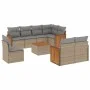 9-teiliges Gartensofa-Set mit beigen synthetischen Rattankissen von , Gartensets - Ref: Foro24-3227851, Preis: 607,60 €, Raba...