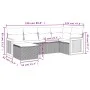Gartensofa-Set mit Kissen, 6-teilig, beiges synthetisches Rattan von , Gartensets - Ref: Foro24-3227858, Preis: 391,05 €, Rab...