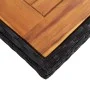 Garten-Esstisch aus synthetischem Rattan aus schwarzem Akazienholz von vidaXL, Gartentische - Ref: Foro24-46187, Preis: 144,6...
