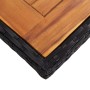 Synthetic rattan garden dining table with black acacia wood by vidaXL, Garden tables - Ref: Foro24-46187, Price: 144,03 €, Di...