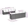 Garden sofa set with beige cushions mix 9 pieces PE rattan by , Garden sets - Ref: Foro24-3255856, Price: 578,19 €, Discount: %