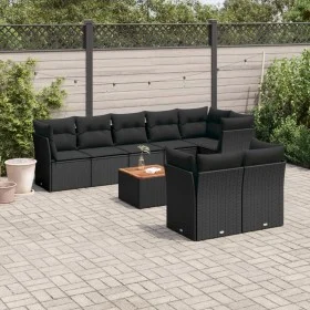 8-piece garden sofa set and black synthetic rattan cushions by , Garden sets - Ref: Foro24-3256062, Price: 584,68 €, Discount: %