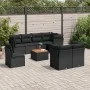 Set de sofás de jardín 8 piezas y cojines ratán sintético negro de , Conjuntos de jardín - Ref: Foro24-3256069, Precio: 597,9...