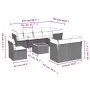 8-piece garden sofa set and black synthetic rattan cushions by , Garden sets - Ref: Foro24-3256069, Price: 584,68 €, Discount: %