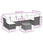 8-piece garden sofa set and gray synthetic rattan cushions by , Garden sets - Ref: Foro24-3256088, Price: 460,70 €, Discount: %