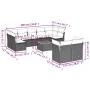 10-piece garden sofa set with gray synthetic rattan cushions by , Garden sets - Ref: Foro24-3256144, Price: 585,22 €, Discoun...