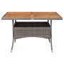 Garten-Esstisch aus synthetischem Rattan, graues Akazienholz von vidaXL, Gartentische - Ref: Foro24-46188, Preis: 147,55 €, R...