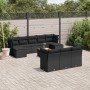 11-teiliges Gartensofa-Set und schwarze synthetische Rattankissen von , Gartensets - Ref: Foro24-3256209, Preis: 685,43 €, Ra...