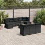 Set de sofás de jardín 11 pzas y cojines ratán sintético negro de , Conjuntos de jardín - Ref: Foro24-3256209, Precio: 667,00...