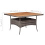 Garten-Esstisch aus synthetischem Rattan, graues Akazienholz von vidaXL, Gartentische - Ref: Foro24-46188, Preis: 147,55 €, R...
