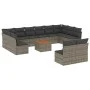 Garden sofa set with cushions 13 pieces gray synthetic rattan by , Garden sets - Ref: Foro24-3256228, Price: 768,14 €, Discou...