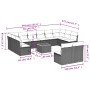 Gartensofa-Set mit Kissen, 13-teilig, graues synthetisches Rattan von , Gartensets - Ref: Foro24-3256228, Preis: 743,35 €, Ra...