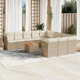 12-teiliges Gartensofa-Set und braune synthetische Rattankissen von , Gartensets - Ref: Foro24-3256240, Preis: 814,21 €, Raba...