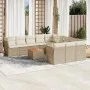12-piece garden sofa set and brown synthetic rattan cushions by , Garden sets - Ref: Foro24-3256240, Price: 813,89 €, Discoun...