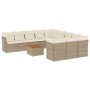 12-teiliges Gartensofa-Set und braune synthetische Rattankissen von , Gartensets - Ref: Foro24-3256240, Preis: 842,09 €, Raba...