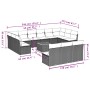 14-piece garden sofa set with gray synthetic rattan cushions by , Garden sets - Ref: Foro24-3256235, Price: 820,90 €, Discoun...