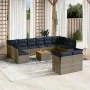 Garden sofa set with cushions 13 pieces gray synthetic rattan by , Garden sets - Ref: Foro24-3256249, Price: 795,27 €, Discou...
