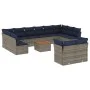 Garden sofa set with cushions 13 pieces gray synthetic rattan by , Garden sets - Ref: Foro24-3256249, Price: 795,27 €, Discou...