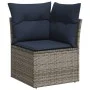 Garden sofa set with cushions 13 pieces gray synthetic rattan by , Garden sets - Ref: Foro24-3256249, Price: 795,27 €, Discou...