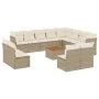 Gartensofa-Set mit Kissen, 13-teilig, beiges synthetisches Rattan von , Gartensets - Ref: Foro24-3256261, Preis: 900,17 €, Ra...