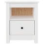 Solid white pine wood bedside table 40x35x49 cm by vidaXL, Nightstands - Ref: Foro24-813711, Price: 58,50 €, Discount: %