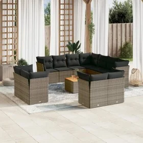 12-piece garden sofa set with gray synthetic rattan cushions by , Garden sets - Ref: Foro24-3256277, Price: 796,68 €, Discoun...