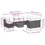 11-piece garden sofa set and gray synthetic rattan cushions by , Garden sets - Ref: Foro24-3256305, Price: 638,57 €, Discount: %