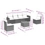 7-piece garden sofa set with gray PE rattan cushions by , Garden sets - Ref: Foro24-3256403, Price: 401,24 €, Discount: %