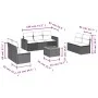 Garden sofa set with beige cushions 8 pcs PE rattan by , Garden sets - Ref: Foro24-3256408, Price: 529,35 €, Discount: %