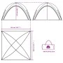 Blue Waterproof Party Tent by , tents - Ref: Foro24-94372, Price: 160,25 €, Discount: %